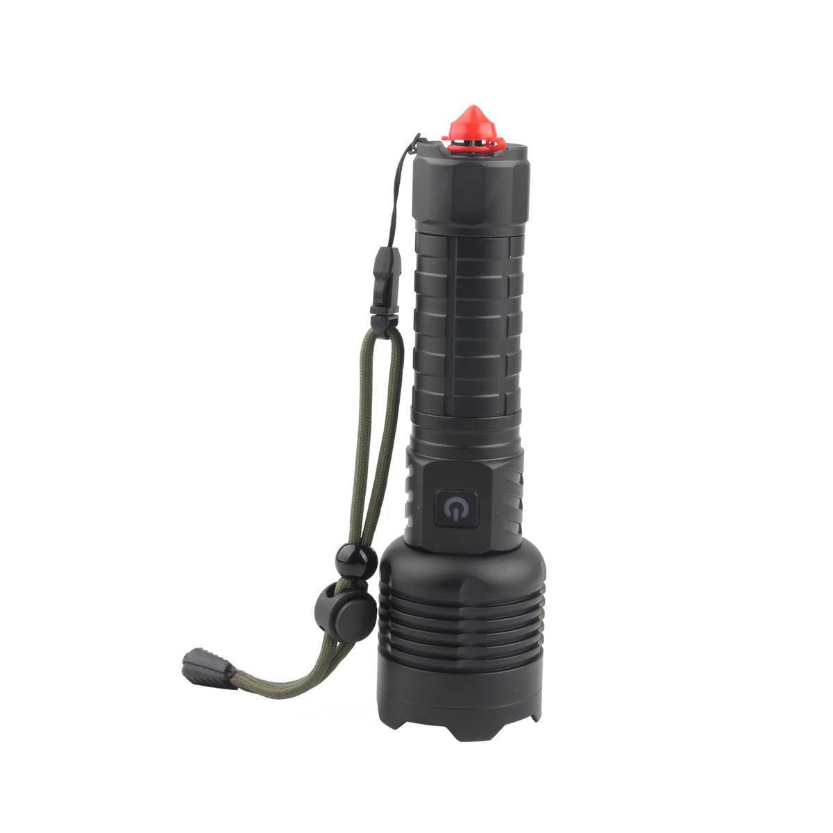 White Laser Zoomable Rechargeable LED Flashlight