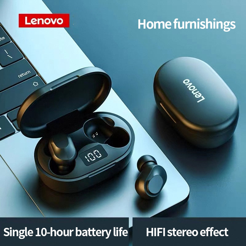Lenovo XT91 Wireless Bluetooth Earbuds with Noise Reduction – Black