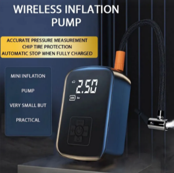 Portable Car Tire Inflator – 100W, Wireless & Wired, USB Charging – 3 Models