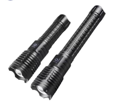 White Laser Zoomable Rechargeable LED Flashlight