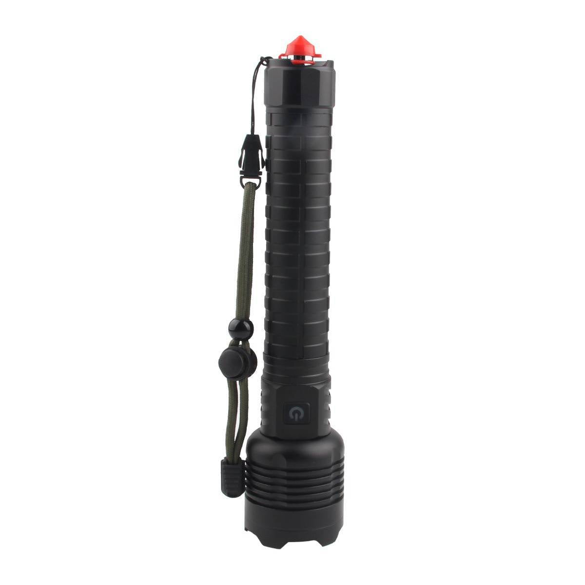 White Laser Zoomable Rechargeable LED Flashlight