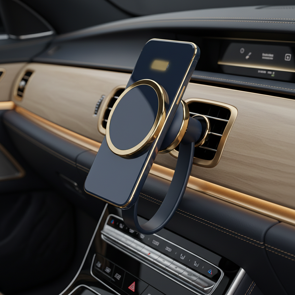 Magnetic Car Wireless Charger – 15W, N56, iPhone 12–16