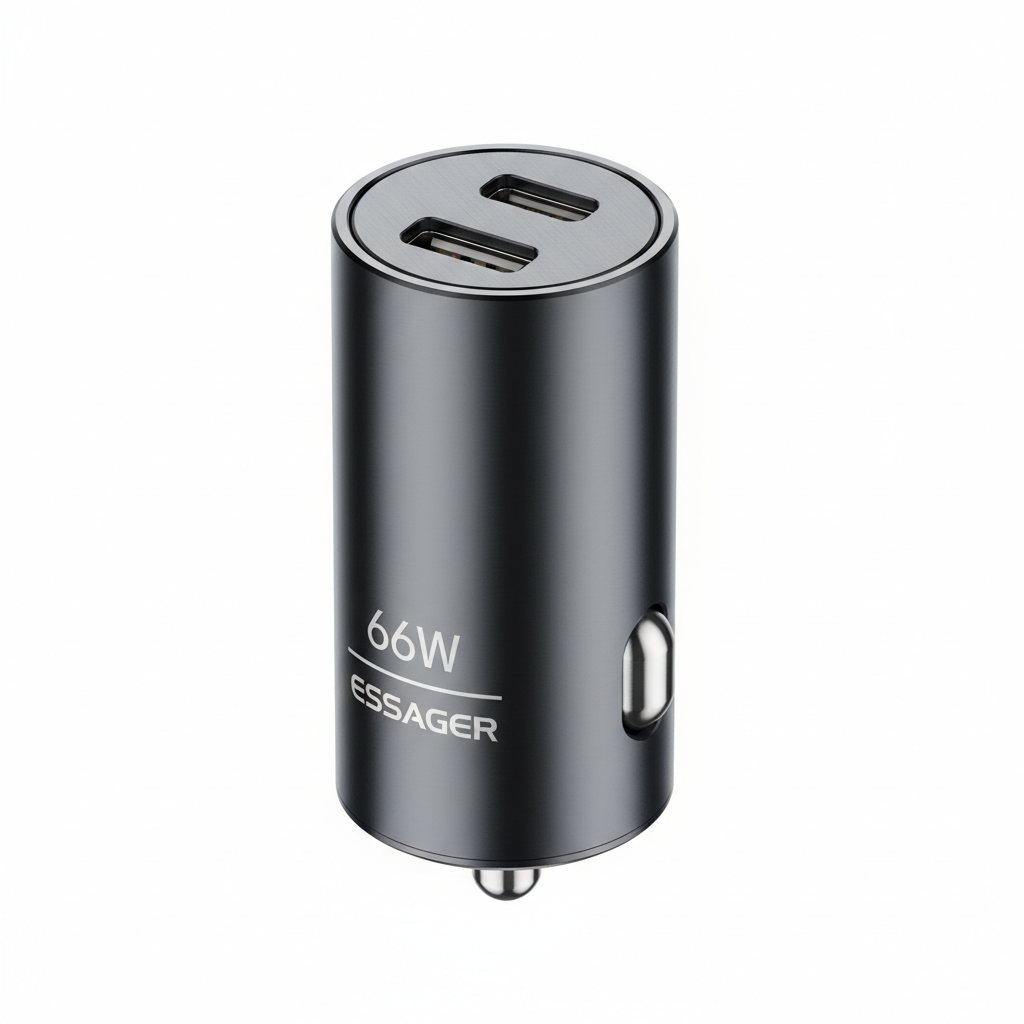 Style 4 – USB-C + USB-A 66W Dark Gray